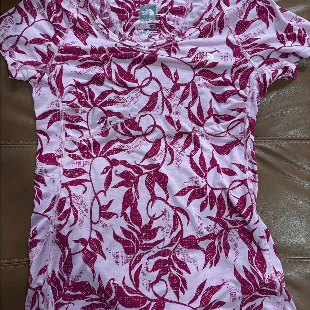 The North Face Pink Short-Sleeve Floral Print Tee